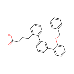 O=C(O)CCCc1ccccc1-c1cccc(-c2ccccc2OCc2ccccc2)c1 ZINC000013554028