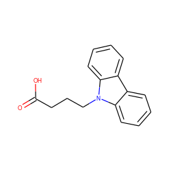 O=C(O)CCCn1c2ccccc2c2ccccc21 ZINC000005939954