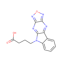 O=C(O)CCCn1c2ccccc2c2nc3nonc3nc21 ZINC000474607059