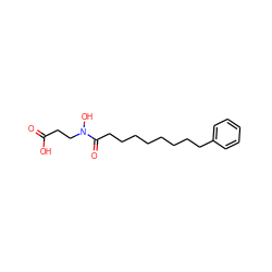 O=C(O)CCN(O)C(=O)CCCCCCCCc1ccccc1 ZINC000096284017