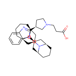 O=C(O)CCN1CC[C@H](c2nc3ccccc3n2[C@@H]2C[C@@H]3CCC[C@H](C2)N3[C@H]2C[C@H]3CCCC[C@H](C3)C2)C1 ZINC000473215474