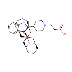 O=C(O)CCN1CCC(c2nc3ccccc3n2[C@@H]2C[C@@H]3CCC[C@H](C2)N3[C@H]2C[C@H]3CCCC[C@H](C3)C2)CC1 ZINC000473215329