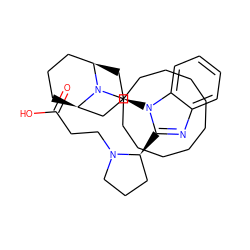 O=C(O)CCN1CCC[C@@H]1c1nc2ccccc2n1[C@@H]1C[C@@H]2CCC[C@H](C1)N2C1CCCCCCCCC1 ZINC000473215515