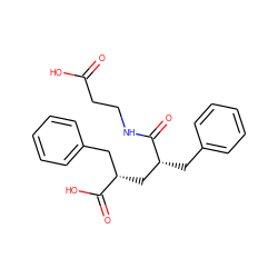 O=C(O)CCNC(=O)[C@H](Cc1ccccc1)C[C@@H](Cc1ccccc1)C(=O)O ZINC000013737341