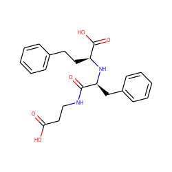 O=C(O)CCNC(=O)[C@H](Cc1ccccc1)N[C@@H](CCc1ccccc1)C(=O)O ZINC000027854818