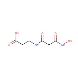 O=C(O)CCNC(=O)CC(=O)NO ZINC000013741605