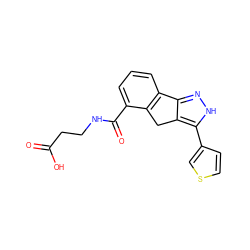 O=C(O)CCNC(=O)c1cccc2c1Cc1c-2n[nH]c1-c1ccsc1 ZINC000028896678