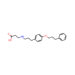 O=C(O)CCNCCCc1ccc(OCCCc2ccccc2)cc1 ZINC000059615176