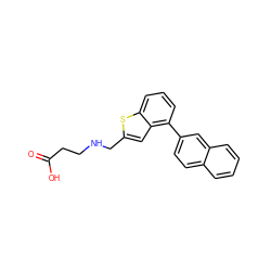 O=C(O)CCNCc1cc2c(-c3ccc4ccccc4c3)cccc2s1 ZINC001772649629