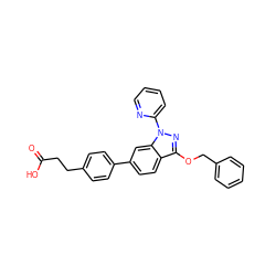 O=C(O)CCc1ccc(-c2ccc3c(OCc4ccccc4)nn(-c4ccccn4)c3c2)cc1 ZINC001772634474