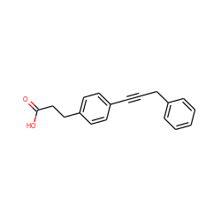 O=C(O)CCc1ccc(C#CCc2ccccc2)cc1 ZINC000653725599