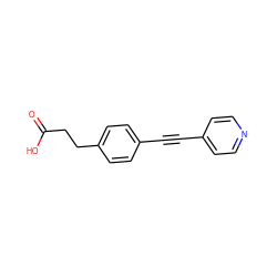 O=C(O)CCc1ccc(C#Cc2ccncc2)cc1 ZINC000072118913