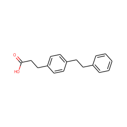 O=C(O)CCc1ccc(CCc2ccccc2)cc1 ZINC000071318686