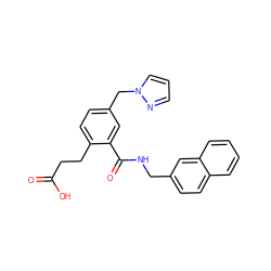 O=C(O)CCc1ccc(Cn2cccn2)cc1C(=O)NCc1ccc2ccccc2c1 ZINC000045389074