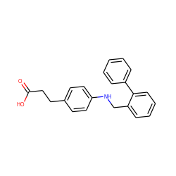 O=C(O)CCc1ccc(NCc2ccccc2-c2ccccc2)cc1 ZINC000071297089