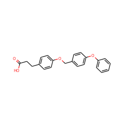 O=C(O)CCc1ccc(OCc2ccc(Oc3ccccc3)cc2)cc1 ZINC000066114390