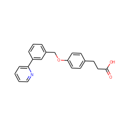 O=C(O)CCc1ccc(OCc2cccc(-c3ccccn3)c2)cc1 ZINC000059871233