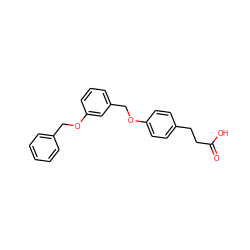 O=C(O)CCc1ccc(OCc2cccc(OCc3ccccc3)c2)cc1 ZINC000066114185