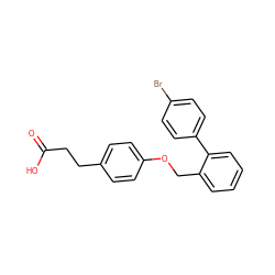 O=C(O)CCc1ccc(OCc2ccccc2-c2ccc(Br)cc2)cc1 ZINC000084704986