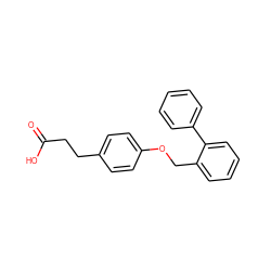 O=C(O)CCc1ccc(OCc2ccccc2-c2ccccc2)cc1 ZINC000059714964