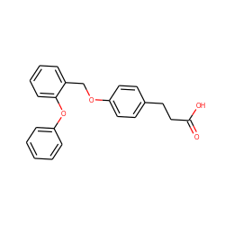 O=C(O)CCc1ccc(OCc2ccccc2Oc2ccccc2)cc1 ZINC000059714581