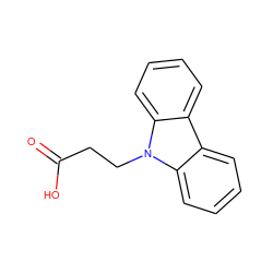 O=C(O)CCn1c2ccccc2c2ccccc21 ZINC000001841595