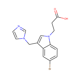 O=C(O)CCn1cc(Cn2ccnc2)c2cc(Br)ccc21 ZINC000027100334