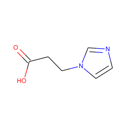 O=C(O)CCn1ccnc1 ZINC000169290095