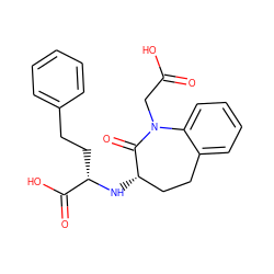 O=C(O)CN1C(=O)[C@@H](N[C@@H](CCc2ccccc2)C(=O)O)CCc2ccccc21 ZINC000003814184