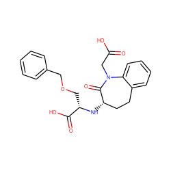 O=C(O)CN1C(=O)[C@@H](N[C@@H](COCc2ccccc2)C(=O)O)CCc2ccccc21 ZINC000029391082