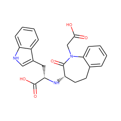 O=C(O)CN1C(=O)[C@@H](N[C@@H](Cc2c[nH]c3ccccc23)C(=O)O)CCc2ccccc21 ZINC000029390037