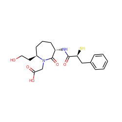 O=C(O)CN1C(=O)[C@@H](NC(=O)[C@@H](S)Cc2ccccc2)CCC[C@@H]1CCO ZINC000013745890