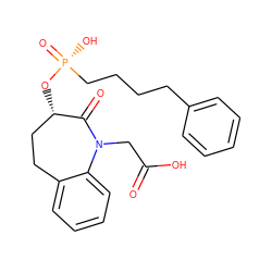 O=C(O)CN1C(=O)[C@@H](O[P@](=O)(O)CCCCc2ccccc2)CCc2ccccc21 ZINC000013737324