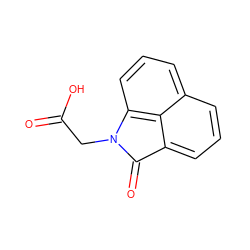 O=C(O)CN1C(=O)c2cccc3cccc1c23 ZINC000000128288