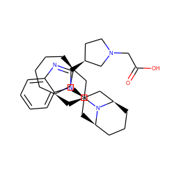 O=C(O)CN1CC[C@H](c2nc3ccccc3n2[C@@H]2C[C@@H]3CCC[C@H](C2)N3[C@H]2C[C@H]3CCCC[C@H](C3)C2)C1 ZINC000473215480