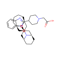 O=C(O)CN1CCC(c2nc3ccccc3n2[C@@H]2C[C@@H]3CCC[C@H](C2)N3[C@H]2C[C@H]3CCCC[C@H](C3)C2)CC1 ZINC000473215498