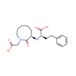 O=C(O)CN1CCCCC[C@@H](N[C@H](CCc2ccccc2)C(=O)O)C1=O ZINC000026576628