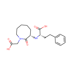 O=C(O)CN1CCCCC[C@H](N[C@@H](CCc2ccccc2)C(=O)O)C1=O ZINC000026576627