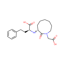 O=C(O)CN1CCCCCC[C@@H](N[C@@H](CCc2ccccc2)C(=O)O)C1=O ZINC000026577458