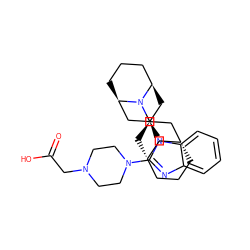 O=C(O)CN1CCN(c2nc3ccccc3n2[C@@H]2C[C@@H]3CCC[C@H](C2)N3[C@@H]2C[C@H]3CCC[C@H](C3)C2)CC1 ZINC000473215352