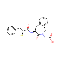 O=C(O)CN1Cc2ccccc2C[C@H](NC(=O)[C@@H](S)Cc2ccccc2)C1=O ZINC000029476656