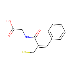 O=C(O)CNC(=O)/C(=C\c1ccccc1)CS ZINC000026488312