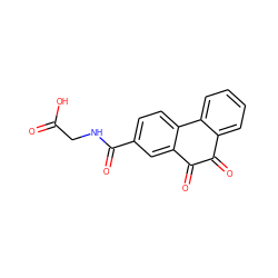 O=C(O)CNC(=O)c1ccc2c(c1)C(=O)C(=O)c1ccccc1-2 ZINC000013862825