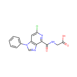 O=C(O)CNC(=O)c1nc(Cl)cc2c1ncn2-c1ccccc1 ZINC000040981311