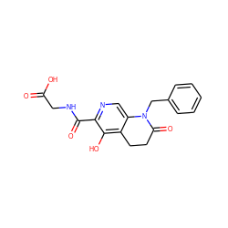 O=C(O)CNC(=O)c1ncc2c(c1O)CCC(=O)N2Cc1ccccc1 ZINC000169710889