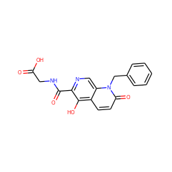 O=C(O)CNC(=O)c1ncc2c(ccc(=O)n2Cc2ccccc2)c1O ZINC000169710895