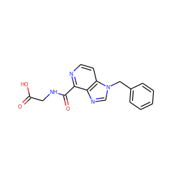 O=C(O)CNC(=O)c1nccc2c1ncn2Cc1ccccc1 ZINC000040424120