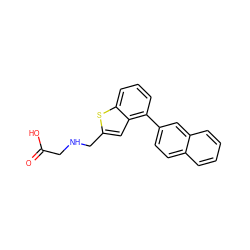 O=C(O)CNCc1cc2c(-c3ccc4ccccc4c3)cccc2s1 ZINC001772653062