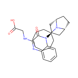 O=C(O)CNc1nc2ccccc2n([C@H]2C[C@@H]3CC[C@H](C2)N3C2CCCCCCC2)c1=O ZINC000114710003