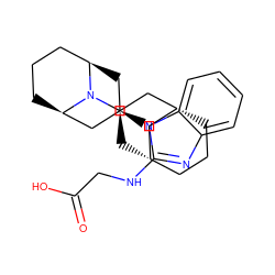 O=C(O)CNc1nc2ccccc2n1[C@@H]1C[C@@H]2CCC[C@H](C1)N2[C@@H]1C[C@H]2CCC[C@H](C2)C1 ZINC000473215503